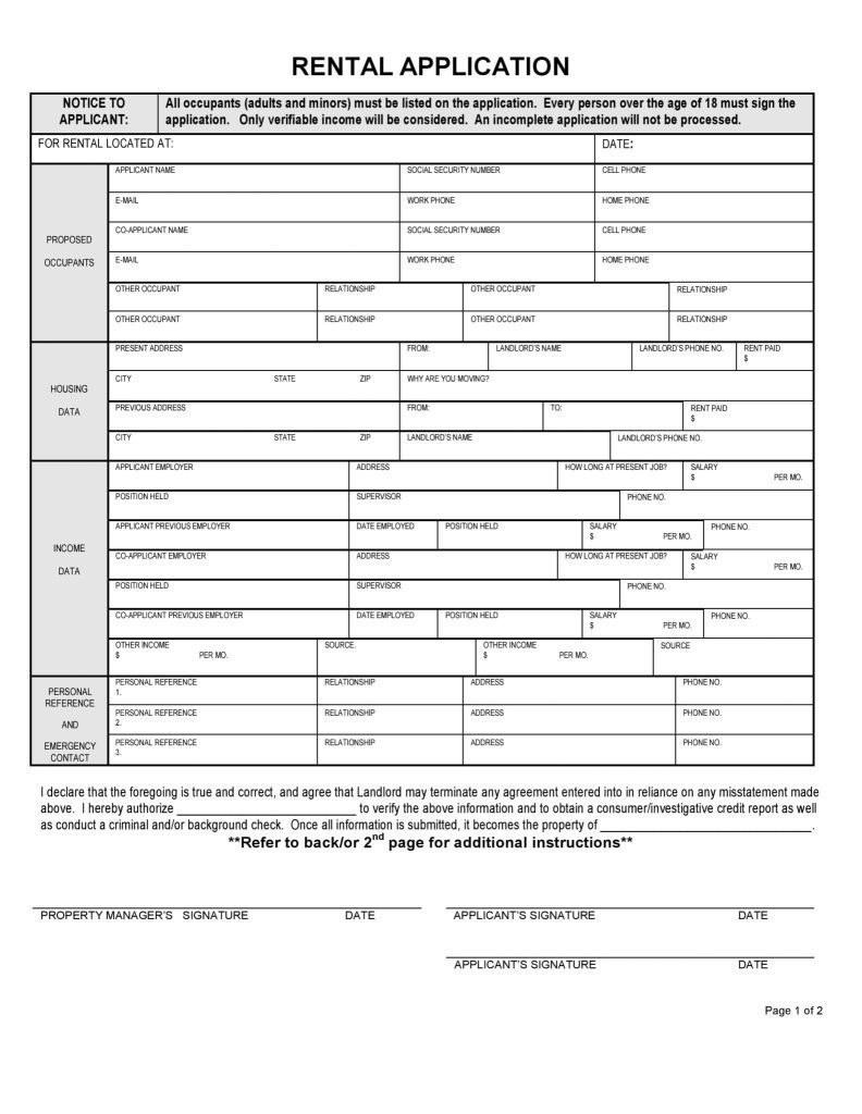 Free Hawaii Rental Lease Agreement Forms PDF DOCX